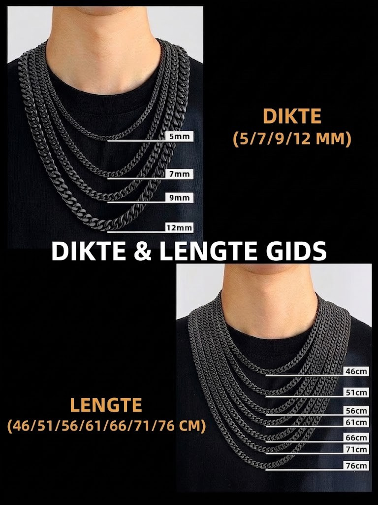 Dikte en lengte maatgids