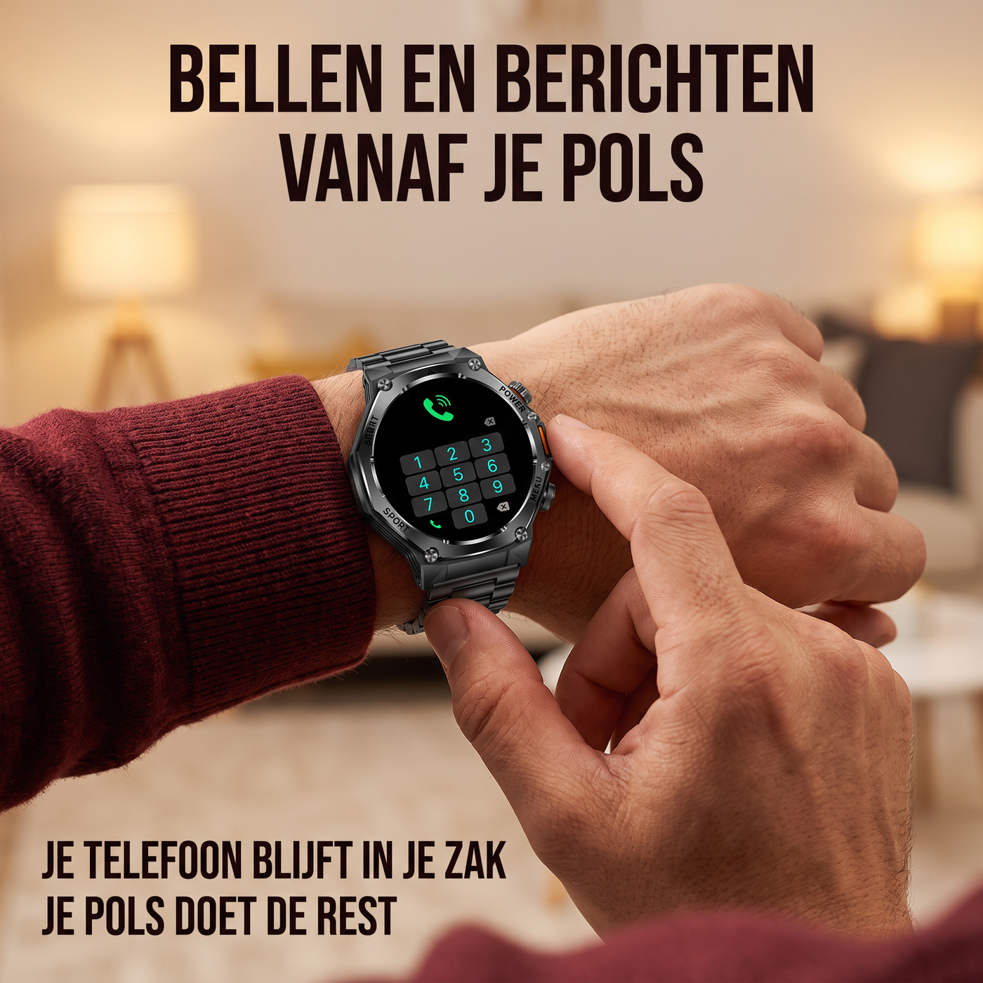 Bellen en berichten vanaf je pols
