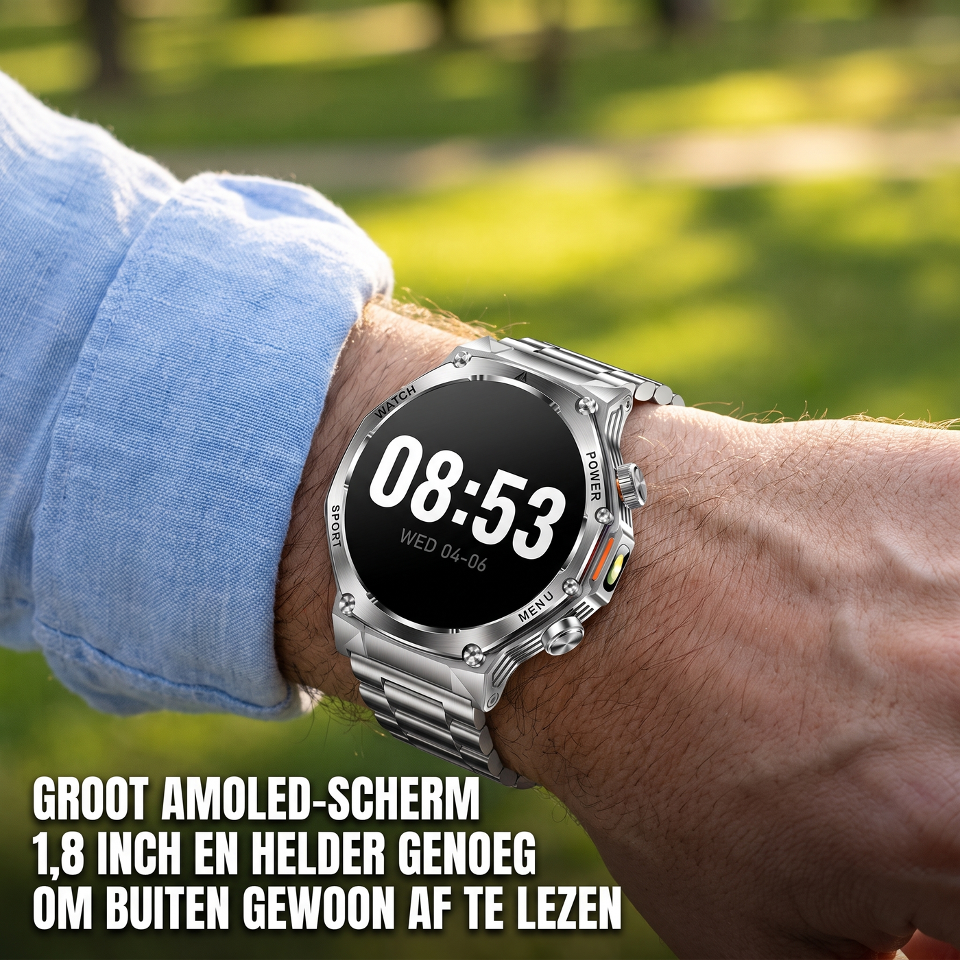 Groot AMOLED-scherm